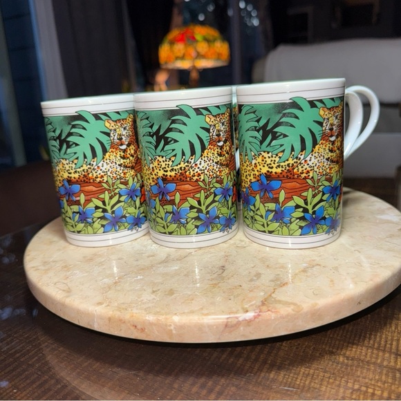 6 Dunoon Of Scotland Mugs Cheetahs~Kenya By Ruth Boden African Animal Stoneware* - Picture 2 of 16